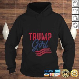 Hoodie Womens USA Flag 2020 Election Gifts Girl Donald Trump VNeck TShirt Gift