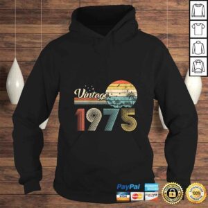 Hoodie Womens Vintage 1975 Design 45 Years Old 45th birthday for Men Women TShirt