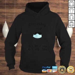 Hoodie llama stay 6 feet away no probllama social distancing Shirt