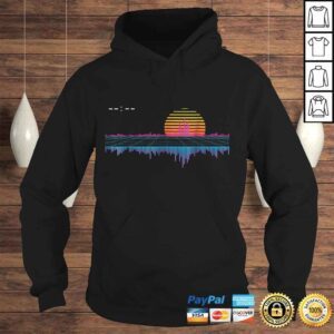 Hoodie outrun synthwave vaporwave retro sunset aesthetic VNeck TShirt