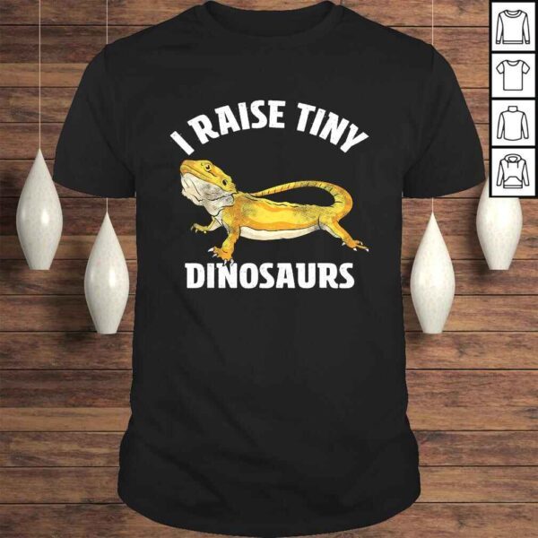 I Raise Tiny Dinosaurs Bearded Dragon Mom Dad Kids Shirt