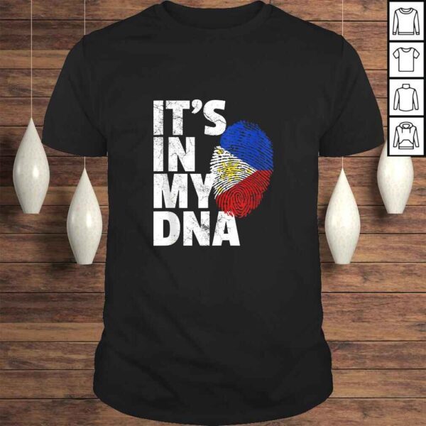 IT'S IN MY DNA Filipino Flag Philippines Pride Mens Womens Gift TShirt