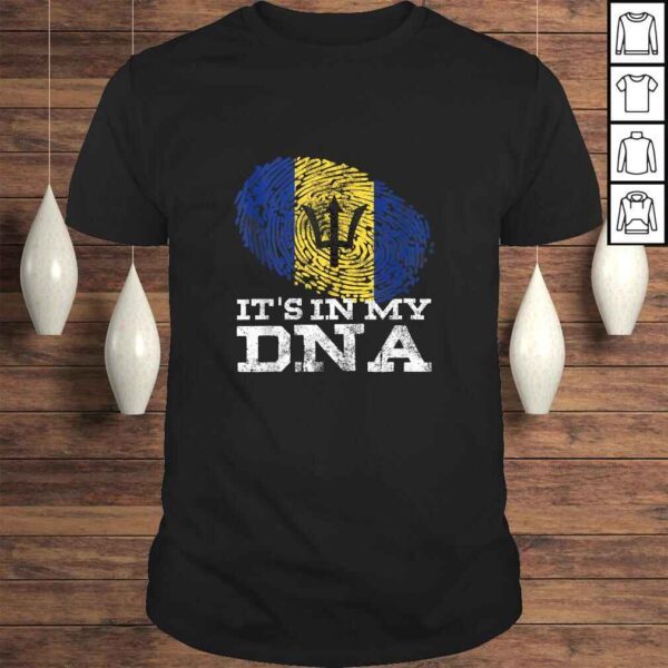 It's In My DNA Barbados Cool Barbadian Gifts Afro Bajan Flag Shirt