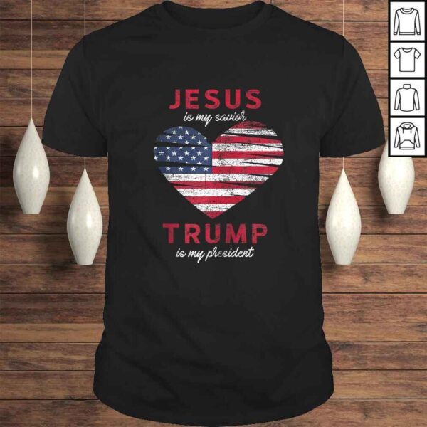 Jesus Is My Savior Trump Is My President - Donald Trump Zip Hoodie