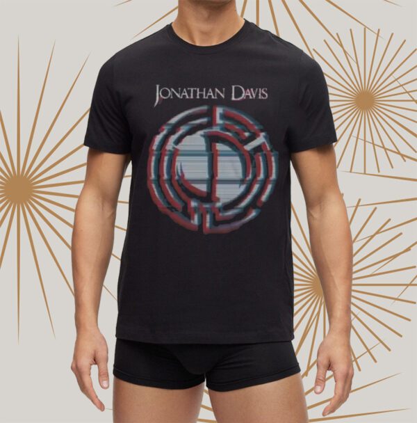 Jonathan Davis Glitch Initials T-Shirts