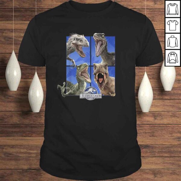 Jurassic World Group Of 4 Dinosaur Roars Graphic Shirt