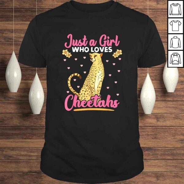 Just A Girl Who Loves Cheetahs African Savanna Zookeeper TShirt