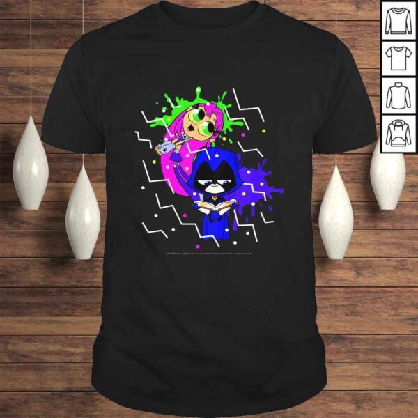 Kids DC Comics Teen Titans Go! Raven & Starfire Paint Splatter Tee T-Shirt