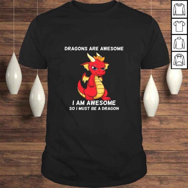 Kids Dragons Are Awesome I'm a Dragon Shirt For Boys And Girls Gift TShirt