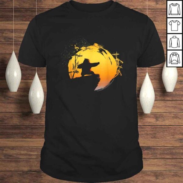 Kung Fu Panda Po Tai Chi Sunset Silhouette Shirt