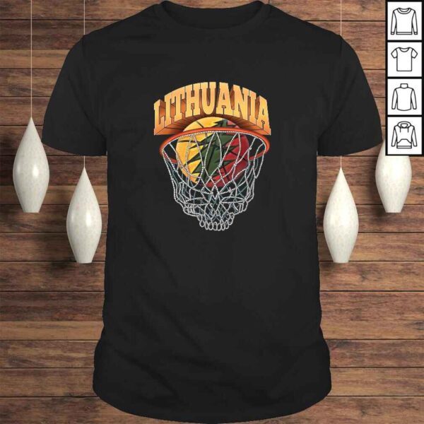 Lithuania Basketball Skeleton NeGift Top