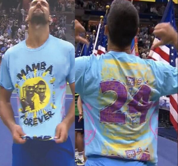 Mamba Forever Shirt Novak Djokovic Kobe Bryant Custom 24-shirts back