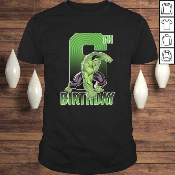 Marvel Hulk Smash 6th Birthday Graphic Gift Top