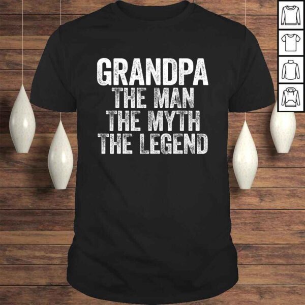 Mens Grandpa The Man The Myth The Legend TShirt