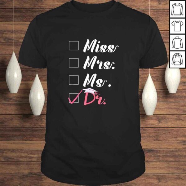 Miss Mrs. Ms. Doctor Shirt For Women V-Neck T-Shirt