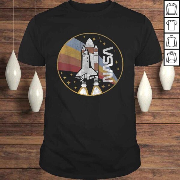 NASA Shuttle Launch With Rainbow C1 Shirt