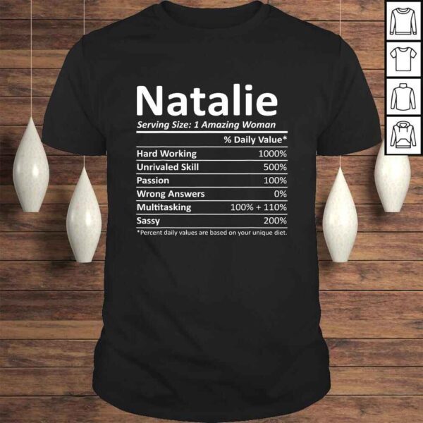 NATALIE Nutrition Personalized Name Funny Christmas Tee Shirt