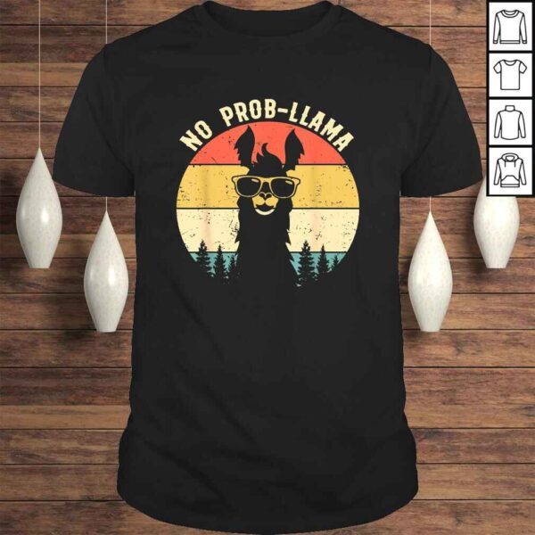 NO PROB-LLAMA Shirts Vintage Llama Alpaca TShirt