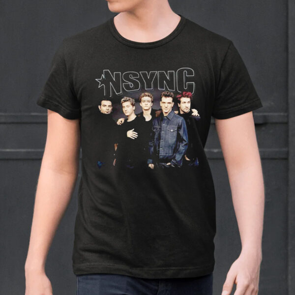 NSYNC Boy Band Stark Group Shot Shirts