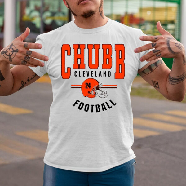 Nick Chubb Cleveland Football T-Shirts