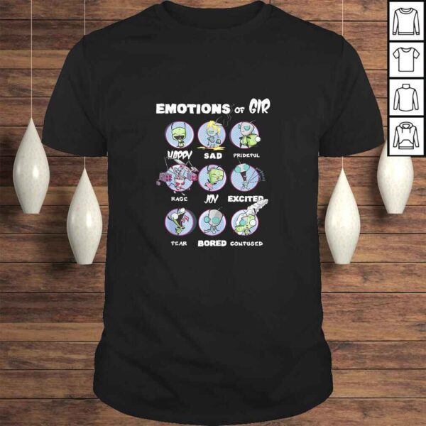 Nickelodeon Invader Zim The Many Emotions of GIR TShirt