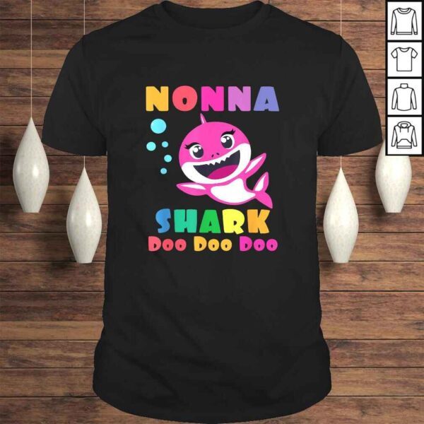 Nonna Shark Shirt Funny Mothers Day Gift For Womens Mom Tee Shirt