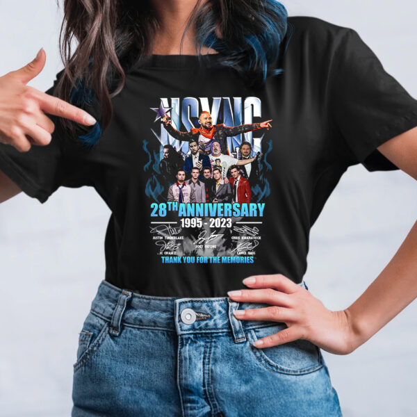 Nsync 28th Anniversary 1995 2023 Memories T-Shirt