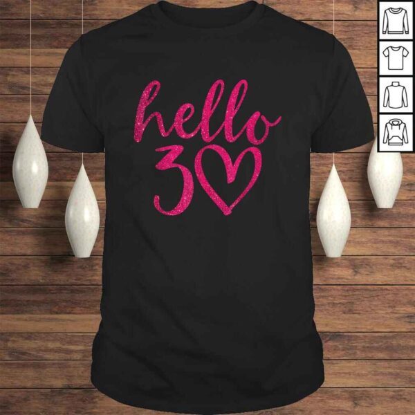 Official 30th Birthday Hello Thirty Squad Gifts Shirt