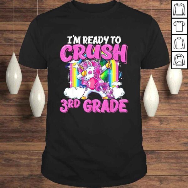 Official 3rd Grade Dabbing Unicorn Back To School Girls Gift TShirt