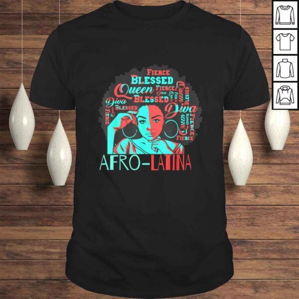 Official Afro-Latina Natural Hair Queen Black Women History Month Shirt