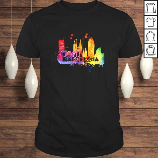 Official Barcelona, Spain - Souvenir Landscape Gift TShirt