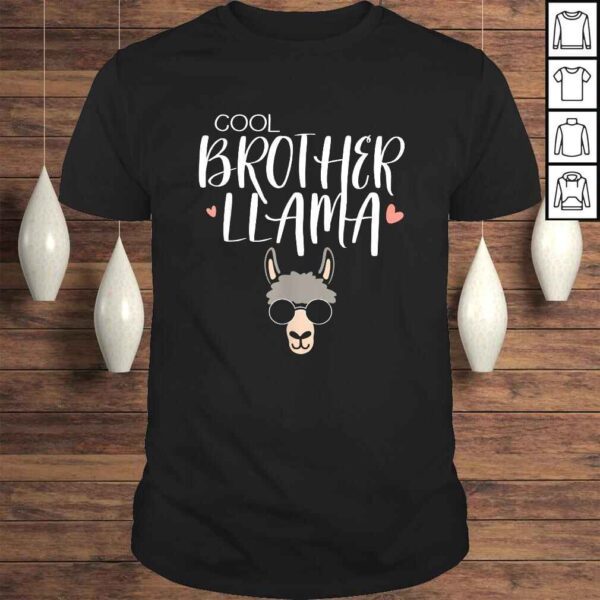 Official Cool Brother Llama Funny Llama Family Matching Shirt