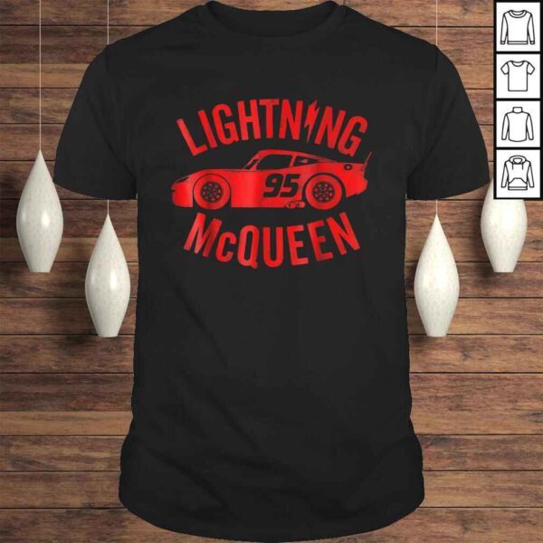 Official Disney Pixar Cars Lightning McQueen Vintage Graphic Shirt