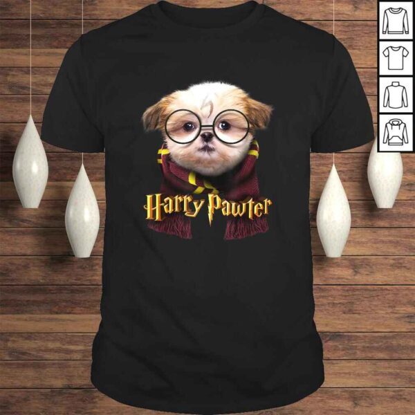 Official Harry Pawter  Cute and Funny Shih Tzu puppy Dog Lover TShirt