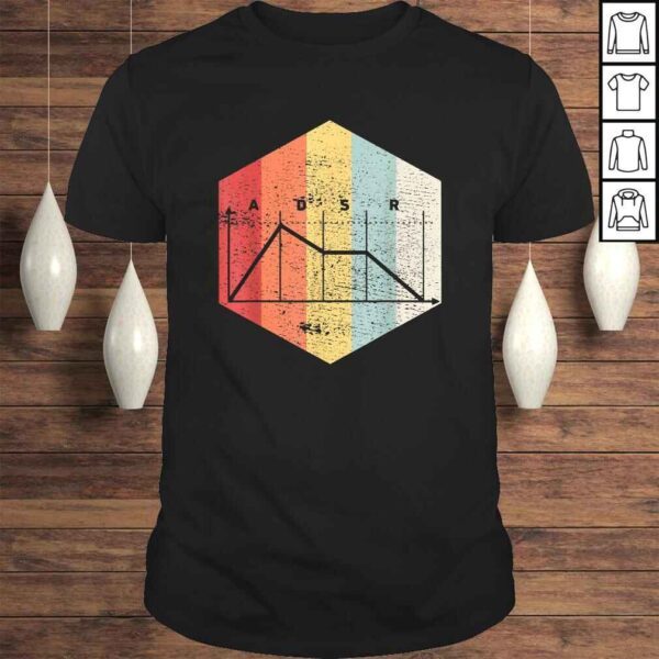 Official Retro Vintage ADSR Synth Shirt