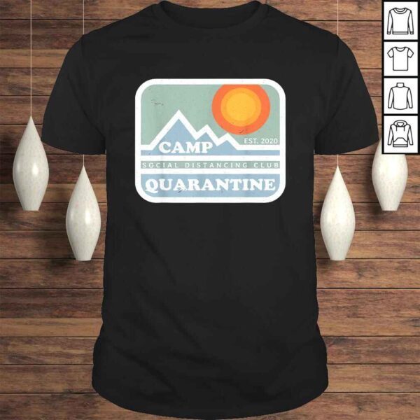 Official Retro Vintage Camp Quarantine Funny Social Distancing Tee T-Shirt