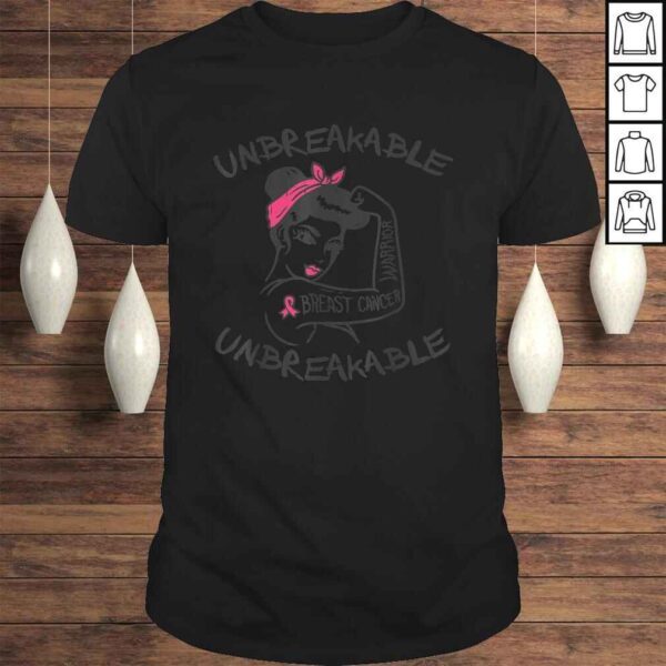 Official Rosie Unbreakable Pink Breast Cancer Warrior Survivor T-shirt