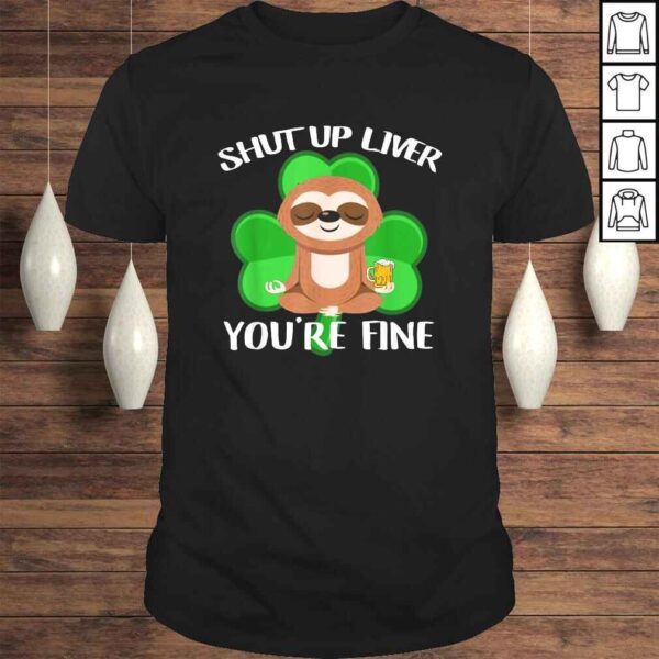 Official Shut Up Liver You're Fine, Dad Mom Boy Girl Drink Party V-Neck T-Shirt