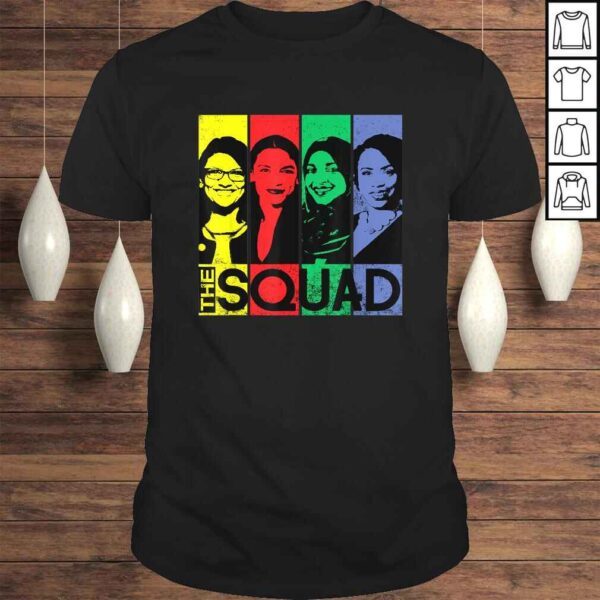 Official THE SQUAD AOC Ilhan Omar Tlaib Pressley FeminisTShirt