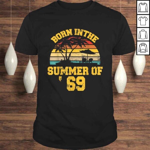 Official Vintage 50th Birthday Summer Of 69 Shirt 1969 Birthday V-Neck T-Shirt