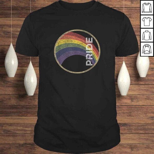 Official Vintage Rainbow Gay Pride V-Neck T-Shirt