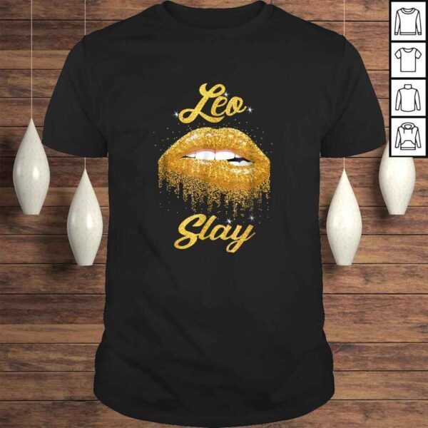 Official Zodiac Leo Slay Lip Tee T-Shirt