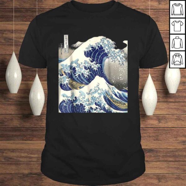 Official vintage Japanese tattoo art kanagawa the great wave TShirt Gift