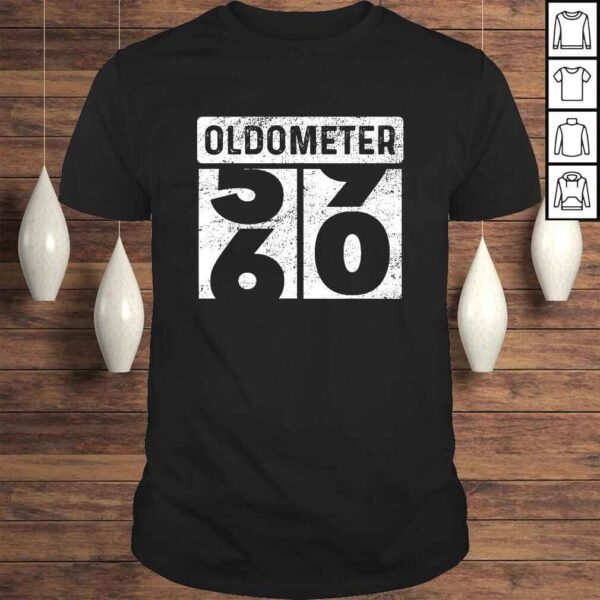 Oldometer Odometer Funny 60th Birthday Gift 60 yrs Old Joke Shirt