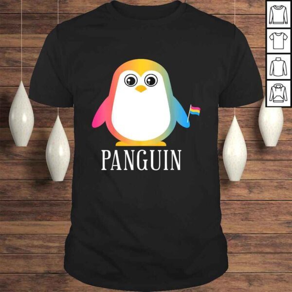 Pan Pansexual Penguin Pride Flag LGBTQ Cool Animal LGBT TShirt