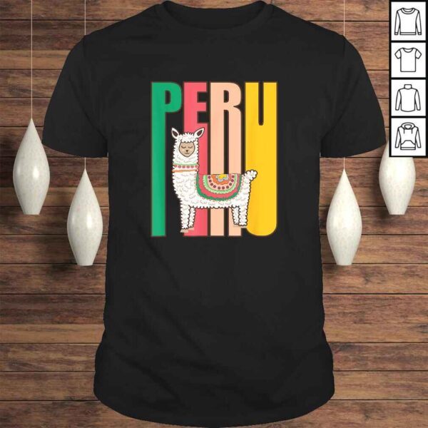 Peru Alpaca graphic - Peruvian Llama TShirt