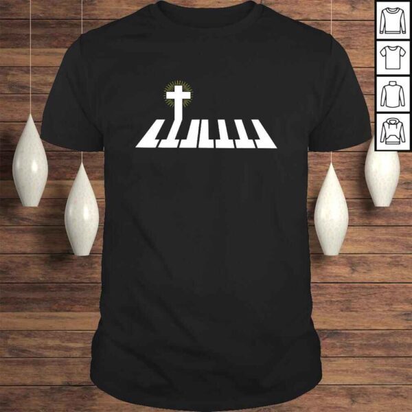 Piano Cross Pianist God Jesus Music TShirt