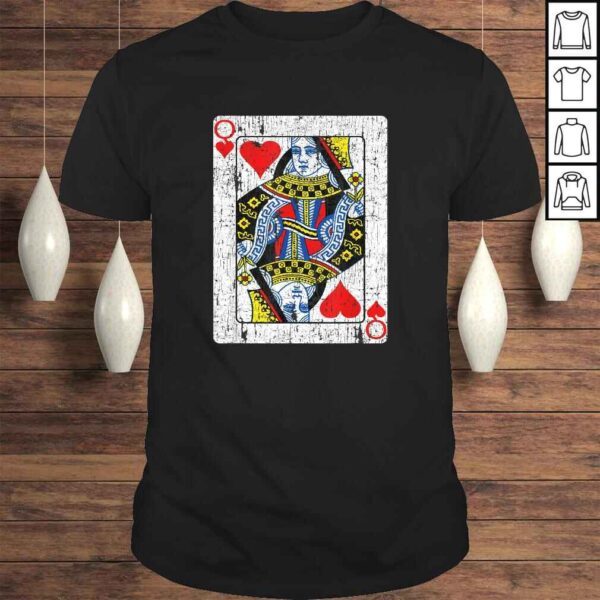 Queen Of Hearts Card Costume Vintage Poker Deck Cards