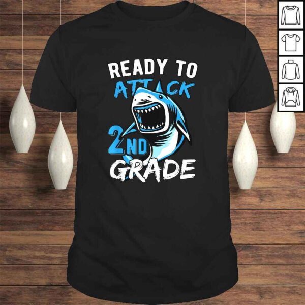 Ready To Attack 2nd Grade Boys Back To School Gift Top