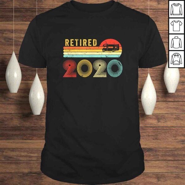 Retired 2020 Shirt For RV Campers Gift Retro RetiremenShirt